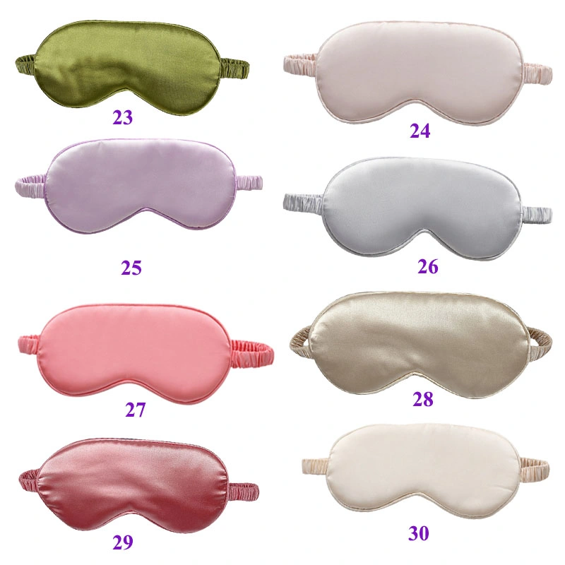 Custom Elastic Strap Imitated Silk Sleeping Eye Mask