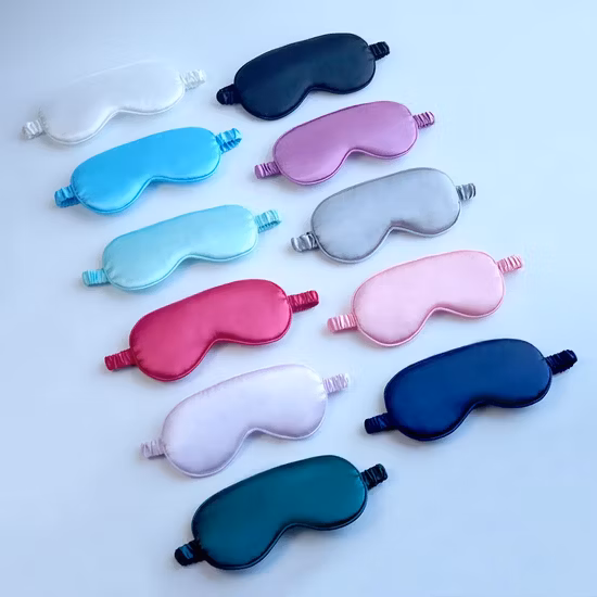 조절 가능한 레이스 자수 양면 실크 눈 보호 수면 마스크